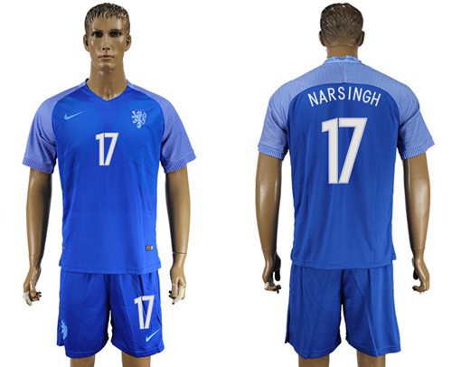 Holland #17 Narsingh Away Soccer Country Jersey - Click Image to Close